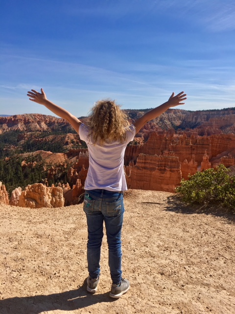 Macy taking it all in at Bryce Canyon