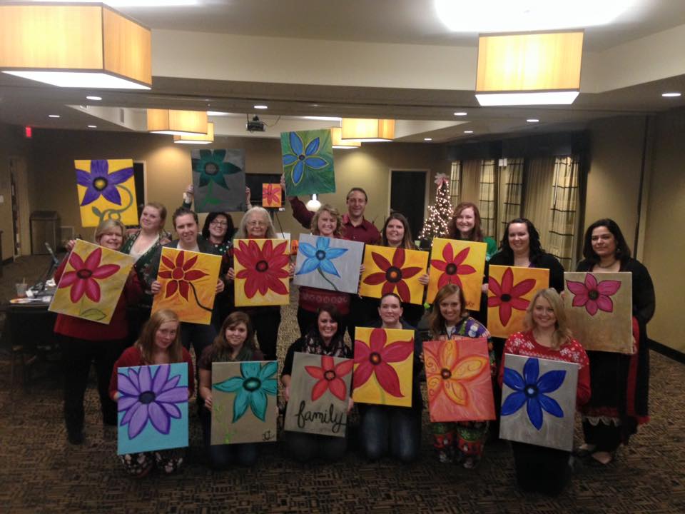 Host your own paint party! Great fun for kids and adults.
