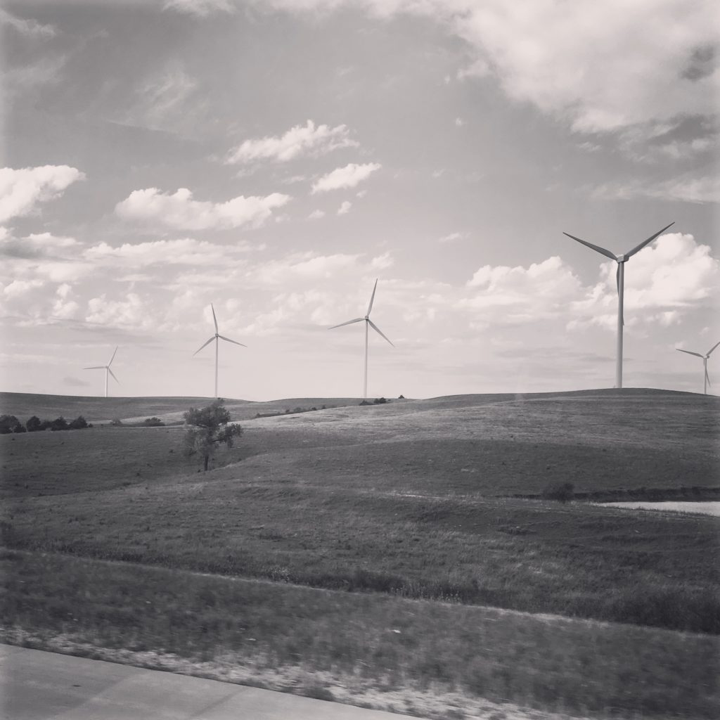 Windmills are everywhere in Kansas.