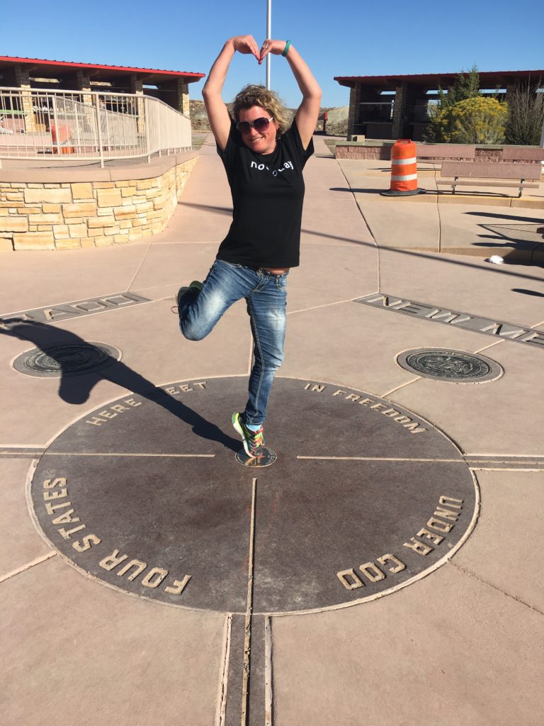 me at the Four Corners Monument