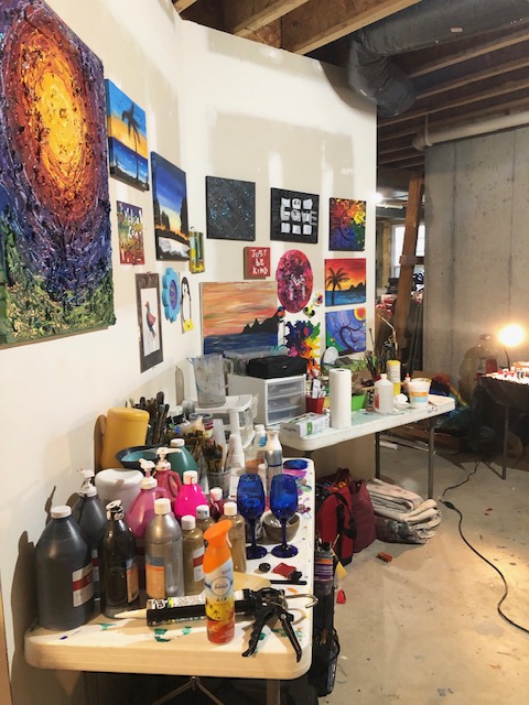 Inside our art studio